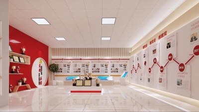 现代党建展厅3D模型下载